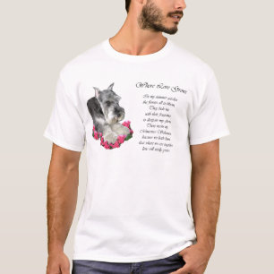 Camiseta Presentes de Arte Miniatura Schnauzer