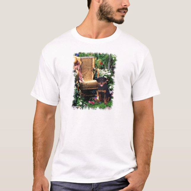 Camiseta Presentes de Arte Rottweiler (Frente)