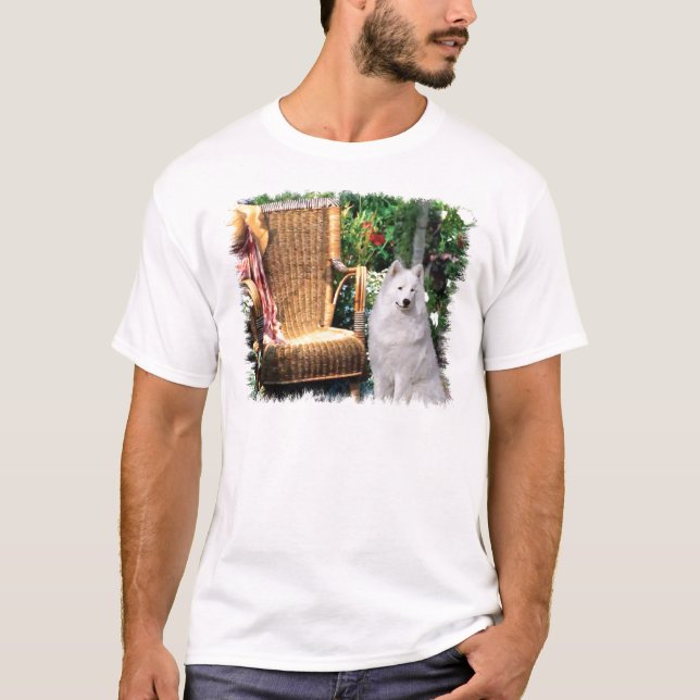 Camiseta Presentes de Arte Samoyed (Frente)