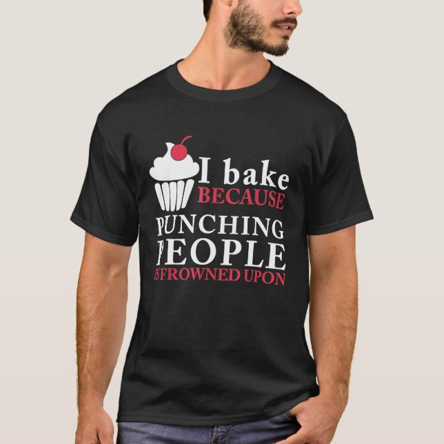Camiseta Presentes de Baking para Mulheres Homens Engraçado (Frente)