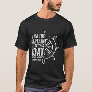 Camiseta Presentes de Barco Eu Sou o Capitão deste Barco Na