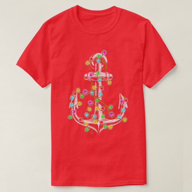 Camiseta Presentes de Barcos de Cruzeiro à Vela das Luzes d (Frente do Design)