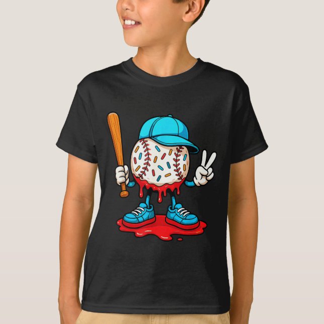 Camiseta Presentes de Baseball Drip Estilo de Vida de Beise (Frente)