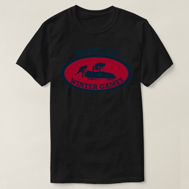 Camiseta Presentes de Bobsled para Jogos de inverno (Frente do Design)