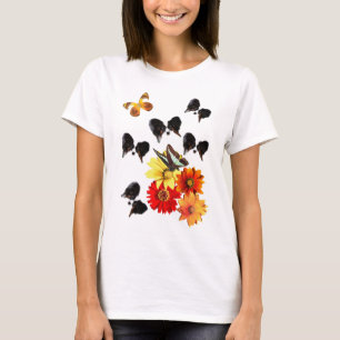 Camiseta Presentes de Borboleta Papillon