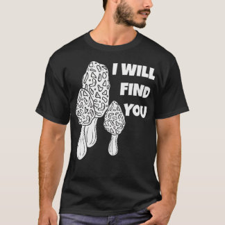 Camiseta Presentes de Caça de Cogumelo Morel Forrageamento 