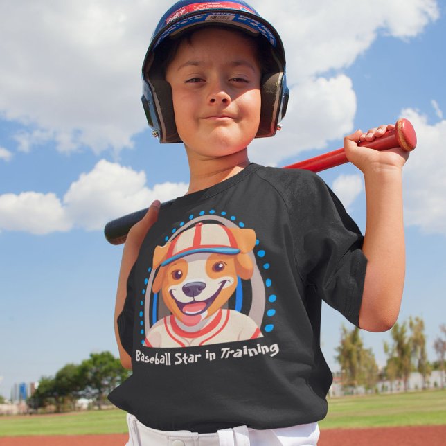 Camiseta Presentes de Cachorro Bonitos para Jogadores de Be (Cute Dog Gifts for Baseball Players Lovers Boys)