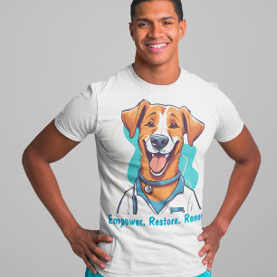 Camiseta Presentes de Cachorro Bonitos para Médicos Terapis