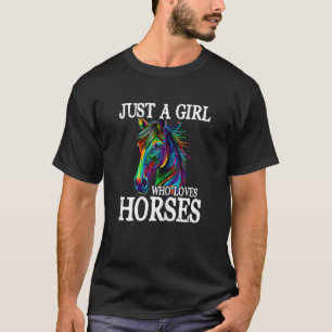 Camiseta Presentes de Cavalo para Mulheres Meninos Criança