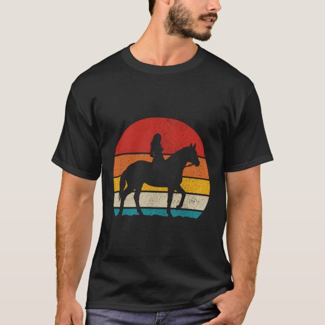 Camiseta Presentes De Cavalos De Cavalo De Retrorização Ano (Frente)
