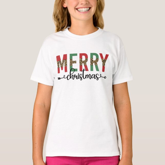 Camiseta Presentes de Celebração da Família Feliz de Natal (Frente)