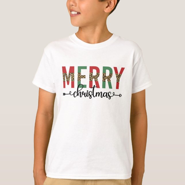 Camiseta Presentes de Celebração da Família Feliz de Natal (Frente)