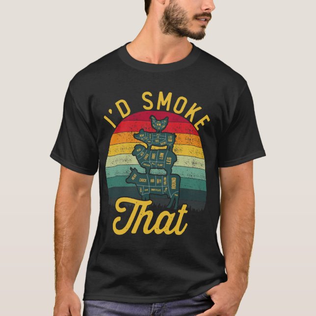 Camiseta Presentes de churrasco - Fumaria Isso (Frente)