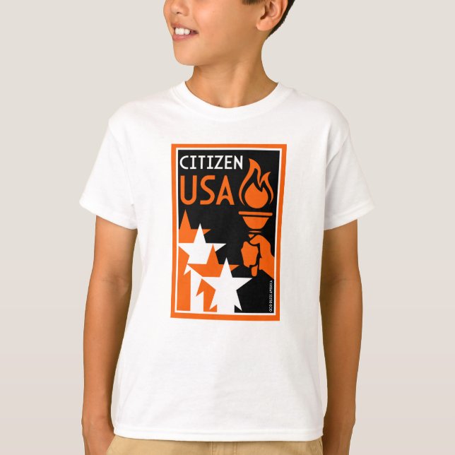 Camiseta Presentes de cidadania americana (Frente)