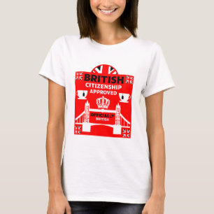 Camiseta Presentes de Cidadania Britânica