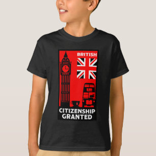 Camiseta Presentes de Cidadania Britânica