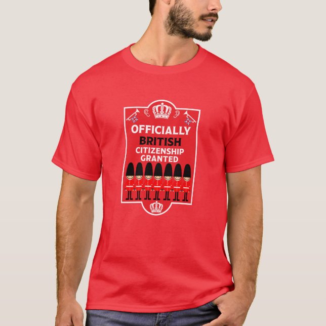 Camiseta Presentes de Cidadania Britânica (Frente)