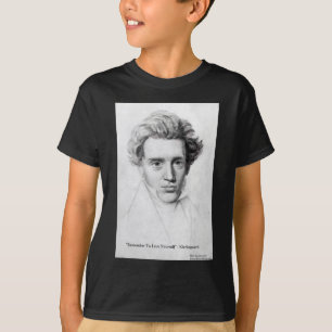 Camiseta Presentes de Citação de Amor de Kierkegaard "Ame a