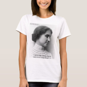 Camiseta Presentes de Citação de Sabedoria Helen Keller Lut