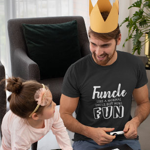 Camiseta Presentes de Citação Divertida 'Funcle' para Tio