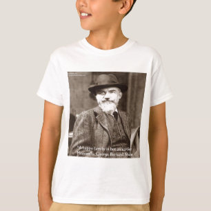Camiseta Presentes de Citações de Sabedoria de George B Sha