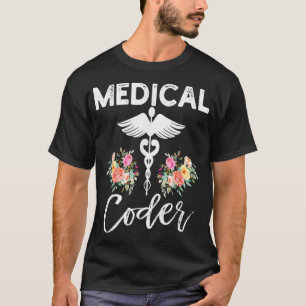 Camiseta Presentes De Codificação Médica Para Mulheres