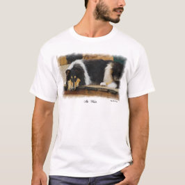 Camiseta Presentes De Collie Rough De Três Cores