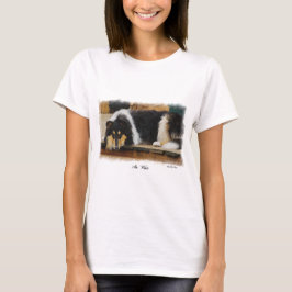 Camiseta Presentes De Collie Rough De Três Cores