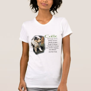 Camiseta Presentes de Collie Rough Rough Azul