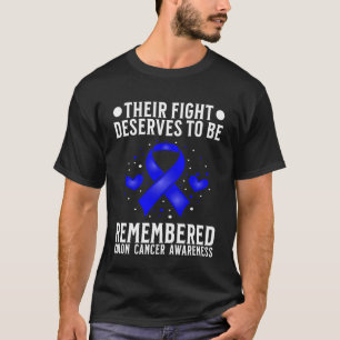 Camiseta Presentes de Conscientização do Câncer de Cólon Câ