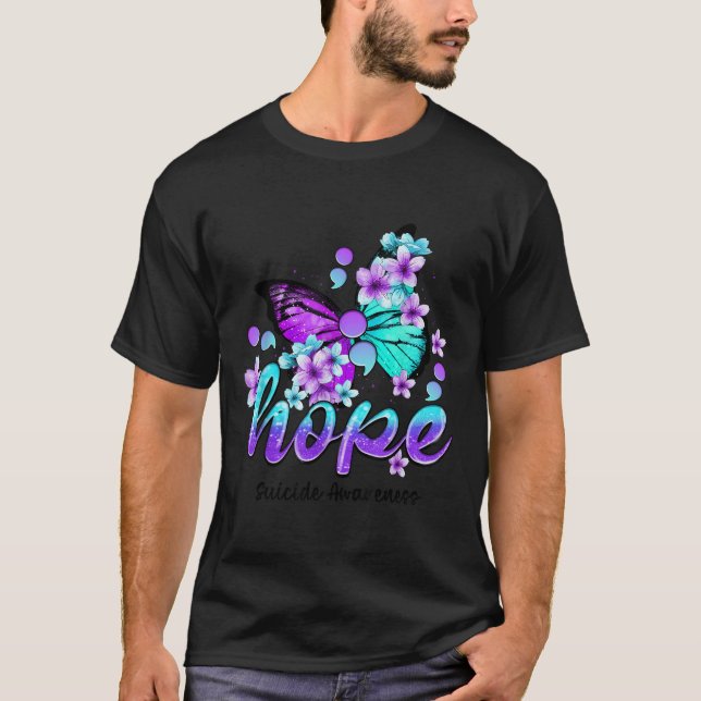 Camiseta Presentes de conscientização sobre suicídio com bo (Frente)