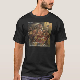 Camiseta Presentes de Cotações do Chefe Joseph e da Naturez