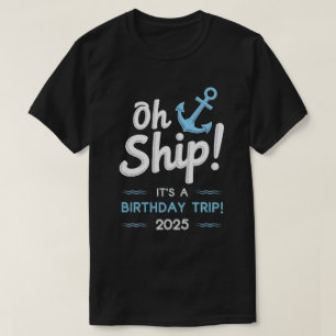 Camiseta Presentes de Cruzeiro de Aniversário 2025 Esquadrã