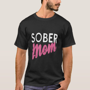 Camiseta Presentes de Designs de Sobriedade Retro da Mamãe