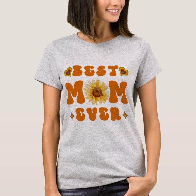 Camiseta Presentes de dia de as mães/Melhor Mãe de Todos os (Frente)