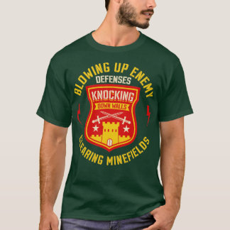 Camiseta Presentes De Engenheiro Militar E De Combate Legal