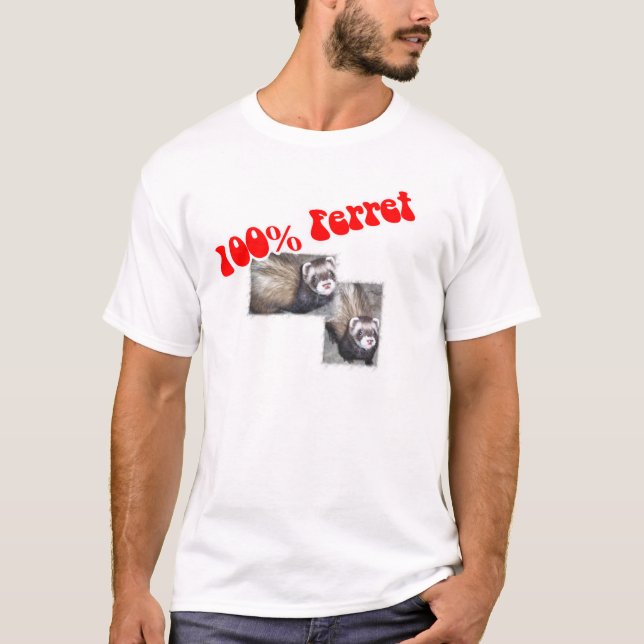 Camiseta Presentes de Ferret para Humanos (Frente)