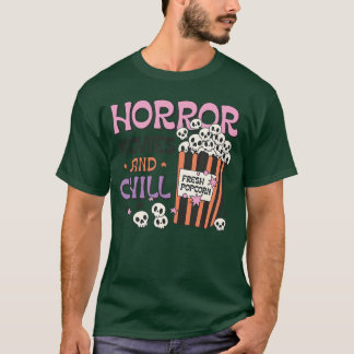 Camiseta Presentes de Filmes de Terror e Relaxar