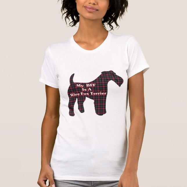 Camiseta Presentes de Fios Fox Terrier BFF (Frente)