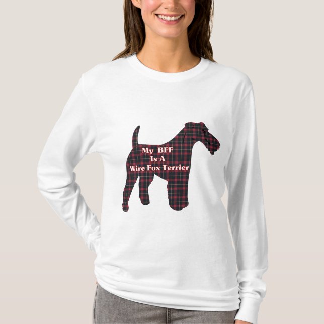Camiseta Presentes de Fios Fox Terrier BFF (Frente)