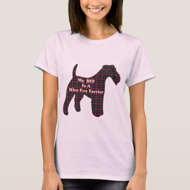Camiseta Presentes de Fios Fox Terrier BFF (Frente)