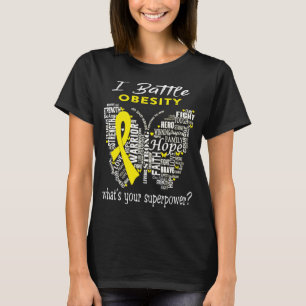 Camiseta Presentes de Fita de Reconhecimento de Obesidade M
