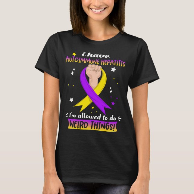 Camiseta Presentes de Fita Meses de Sensibilização para a H (Frente)