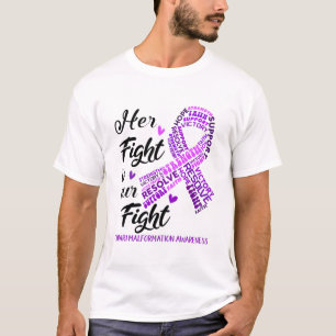 Camiseta Presentes de fita para conscientização da malfor