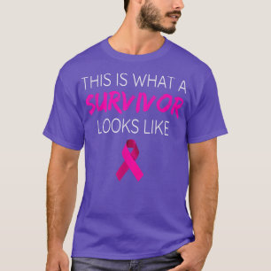 Camiseta Presentes de Fita Rosa e Sobrevivência do Cancer d