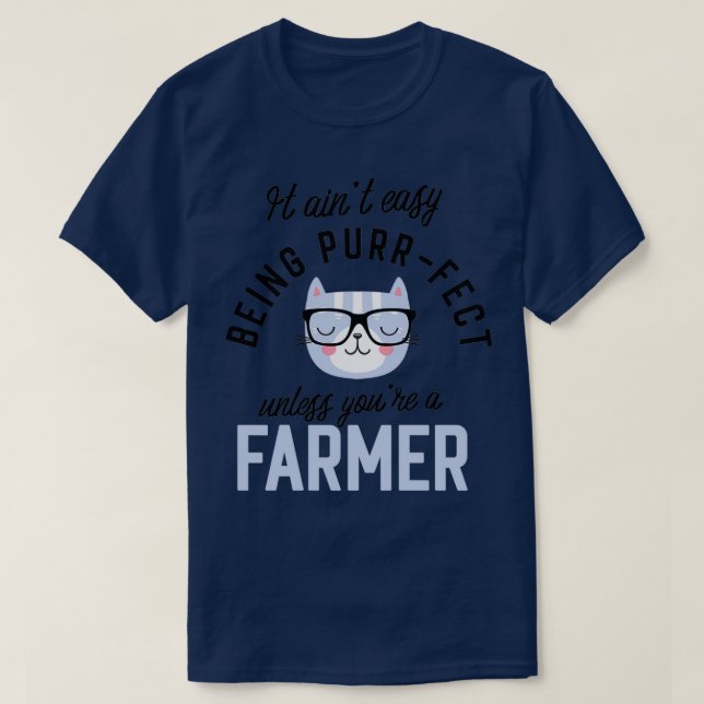 Camiseta Presentes de Gato Farmante para Gaqueiros Não é fá (Frente do Design)