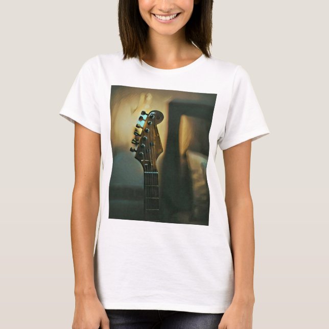 Camiseta Presentes de guitarra vindimada (Frente)