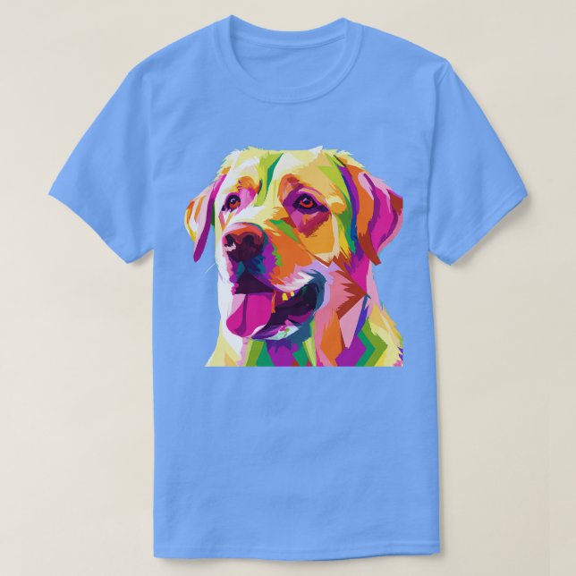 Camiseta Presentes de Labrador Retriever Art Dog Lover (Frente do Design)