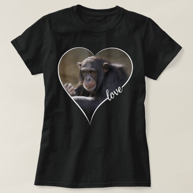 Camiseta Presentes de macaco chimpanzés (Frente do Design)
