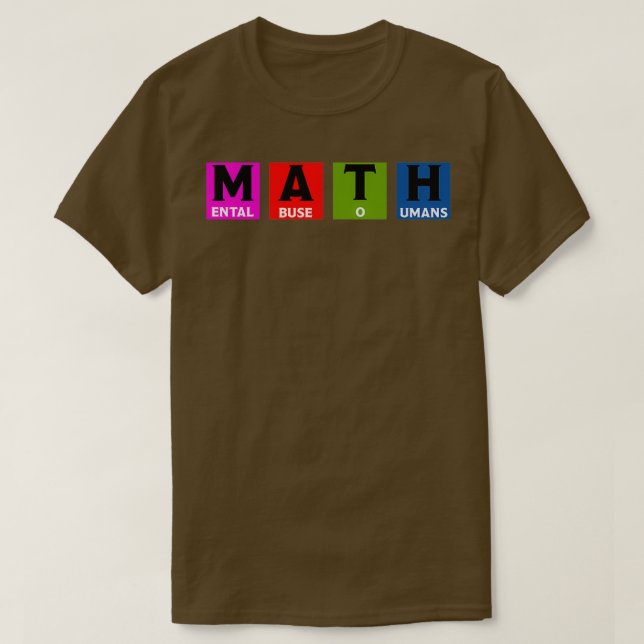 Camiseta Presentes De Matemática Para Meninos E Meninas (Frente do Design)